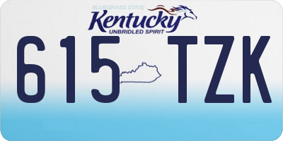 KY license plate 615TZK