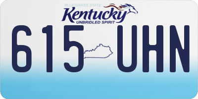 KY license plate 615UHN