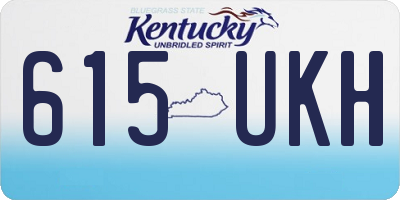KY license plate 615UKH