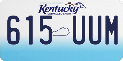 KY license plate 615UUM
