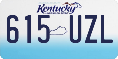 KY license plate 615UZL