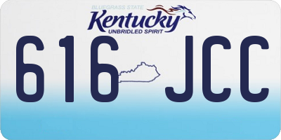 KY license plate 616JCC