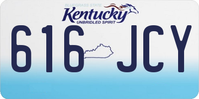 KY license plate 616JCY