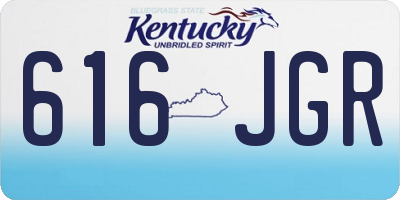 KY license plate 616JGR