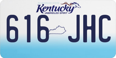 KY license plate 616JHC