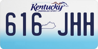 KY license plate 616JHH