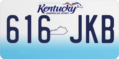 KY license plate 616JKB