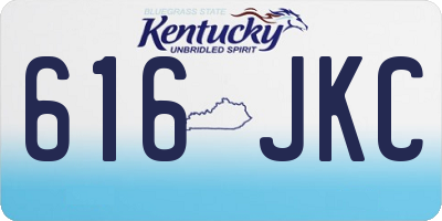 KY license plate 616JKC