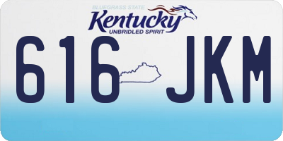 KY license plate 616JKM