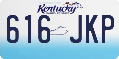 KY license plate 616JKP