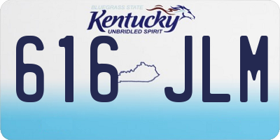 KY license plate 616JLM