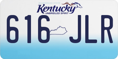 KY license plate 616JLR
