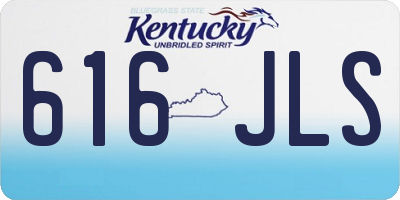 KY license plate 616JLS