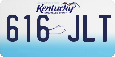 KY license plate 616JLT