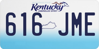 KY license plate 616JME