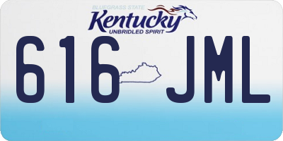 KY license plate 616JML