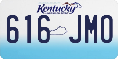 KY license plate 616JMO