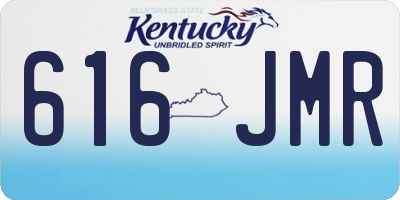 KY license plate 616JMR