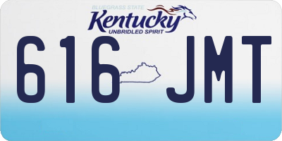 KY license plate 616JMT