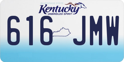 KY license plate 616JMW