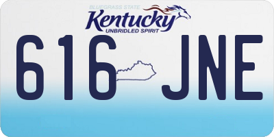KY license plate 616JNE