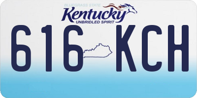 KY license plate 616KCH