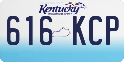 KY license plate 616KCP