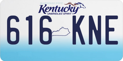 KY license plate 616KNE
