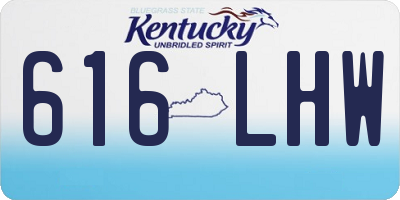 KY license plate 616LHW