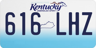 KY license plate 616LHZ
