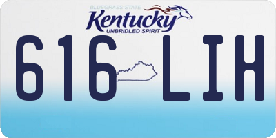 KY license plate 616LIH