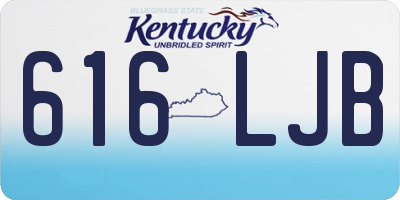 KY license plate 616LJB