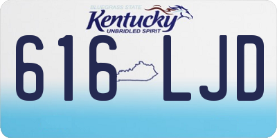 KY license plate 616LJD
