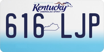 KY license plate 616LJP