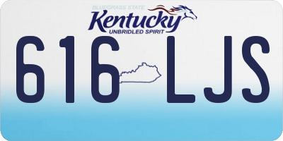 KY license plate 616LJS