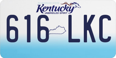 KY license plate 616LKC