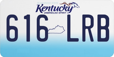 KY license plate 616LRB
