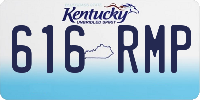KY license plate 616RMP