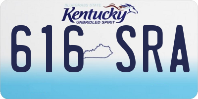 KY license plate 616SRA