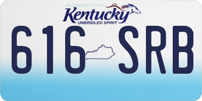 KY license plate 616SRB