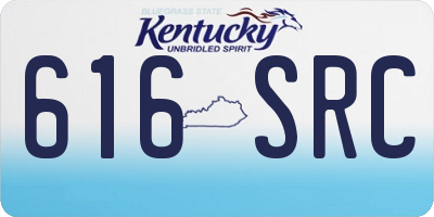 KY license plate 616SRC