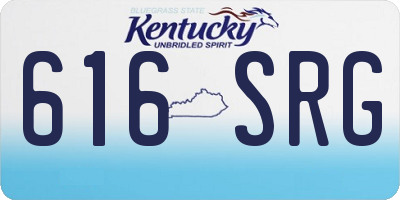 KY license plate 616SRG