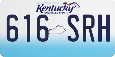 KY license plate 616SRH