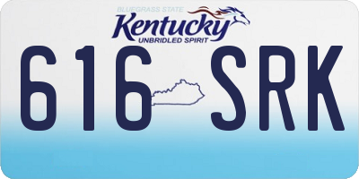 KY license plate 616SRK