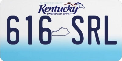 KY license plate 616SRL