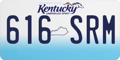 KY license plate 616SRM