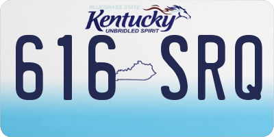 KY license plate 616SRQ