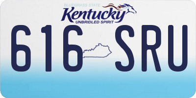 KY license plate 616SRU