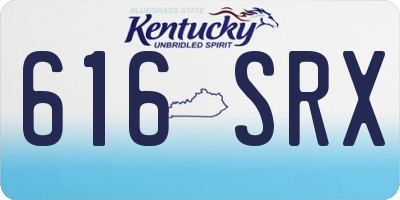 KY license plate 616SRX