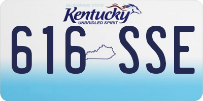KY license plate 616SSE